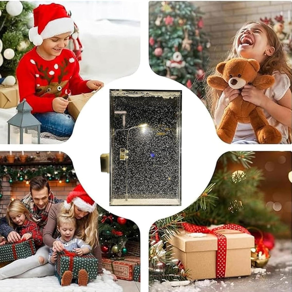 Snowy Street Lamp Night Light – DIY Quicksand Snow Effect | Cozy LED Winter Decor | BUY 1 GET 1