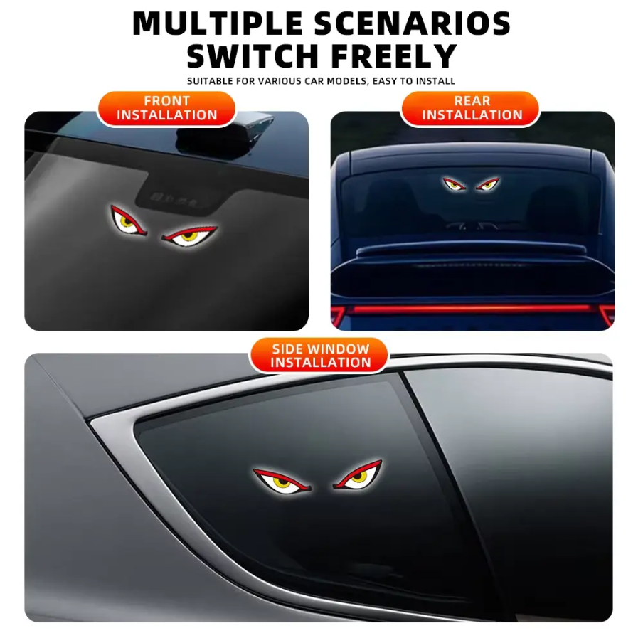 Solar Rechargeable LED Devil Eye Window Light