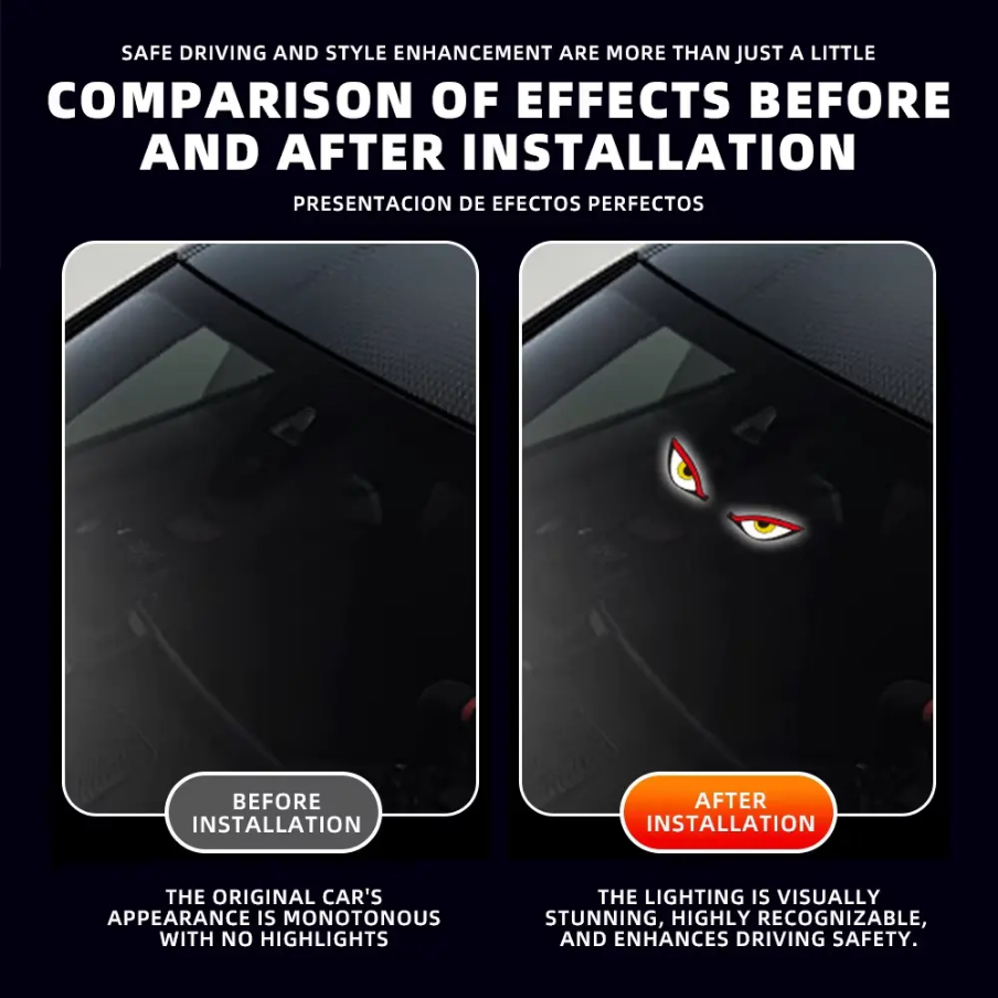 Solar Rechargeable LED Devil Eye Window Light